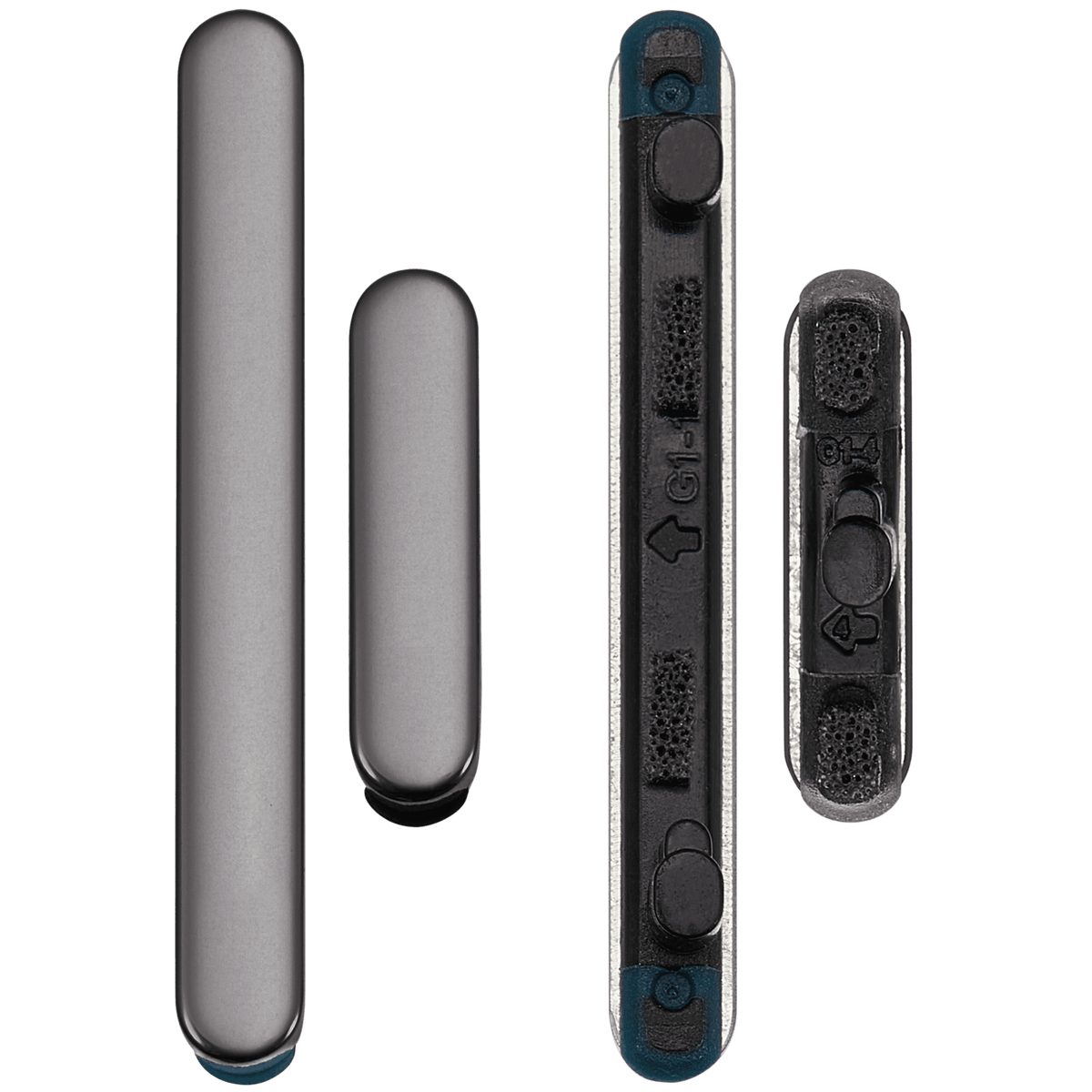 Hard Buttons (Power / Volume) Compatible For Google Pixel 8 Pro Replacement  (Obsidian)