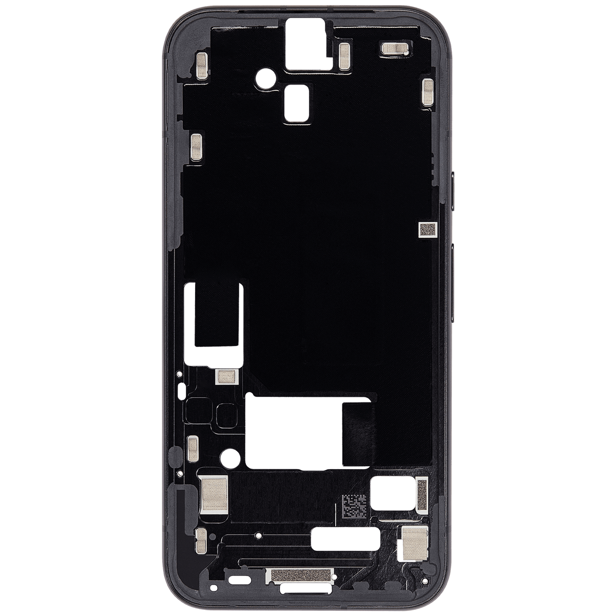 Mid-Frame Housing Compatible For Google Pixel 8a Replacement (Obsidian)