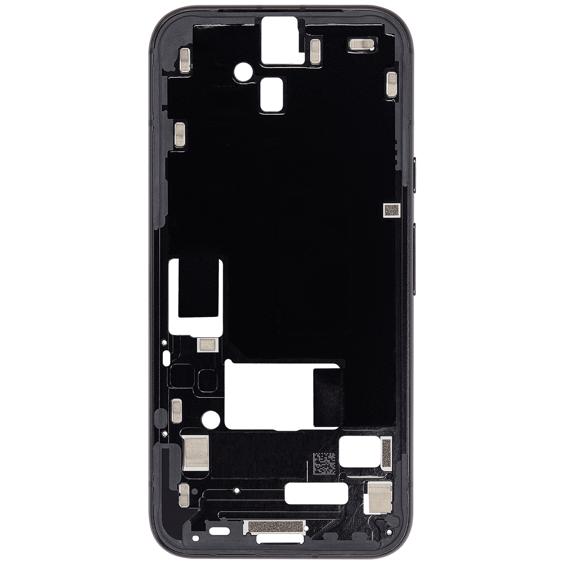 Mid-Frame Housing Compatible For Google Pixel 8a Replacement (Obsidian)