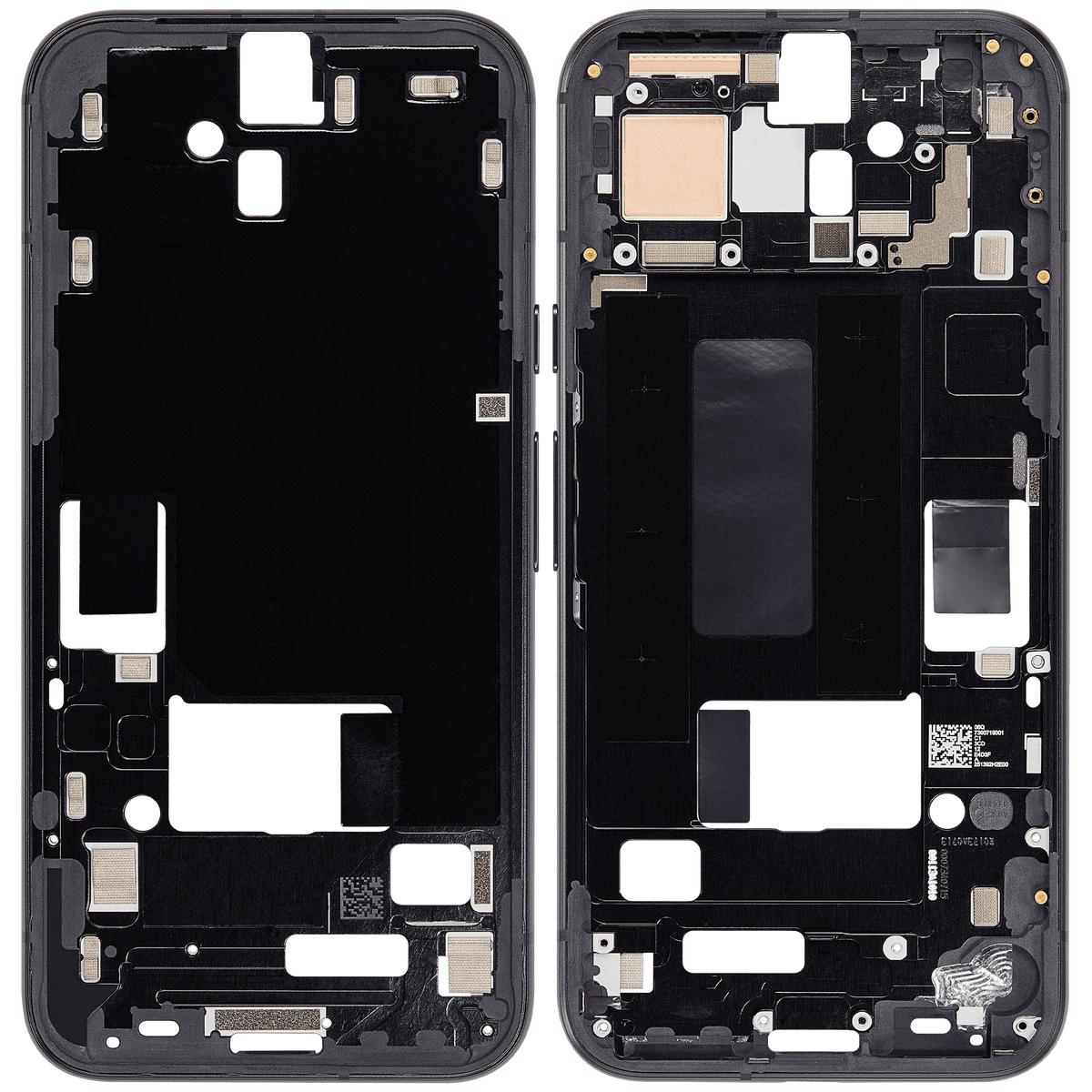 Mid-Frame Housing Compatible For Google Pixel 8a Replacement (Obsidian)