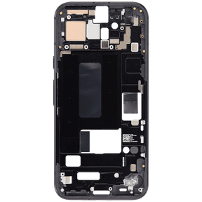 Mid-Frame Housing Compatible For Google Pixel 8a Replacement (Obsidian)