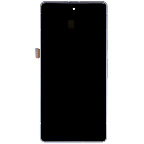 OLED Assembly  Replacement With Frame (With Finger Print Scanner) Compatible For Google Pixel 7a 5G (Refurbished) (Sea)