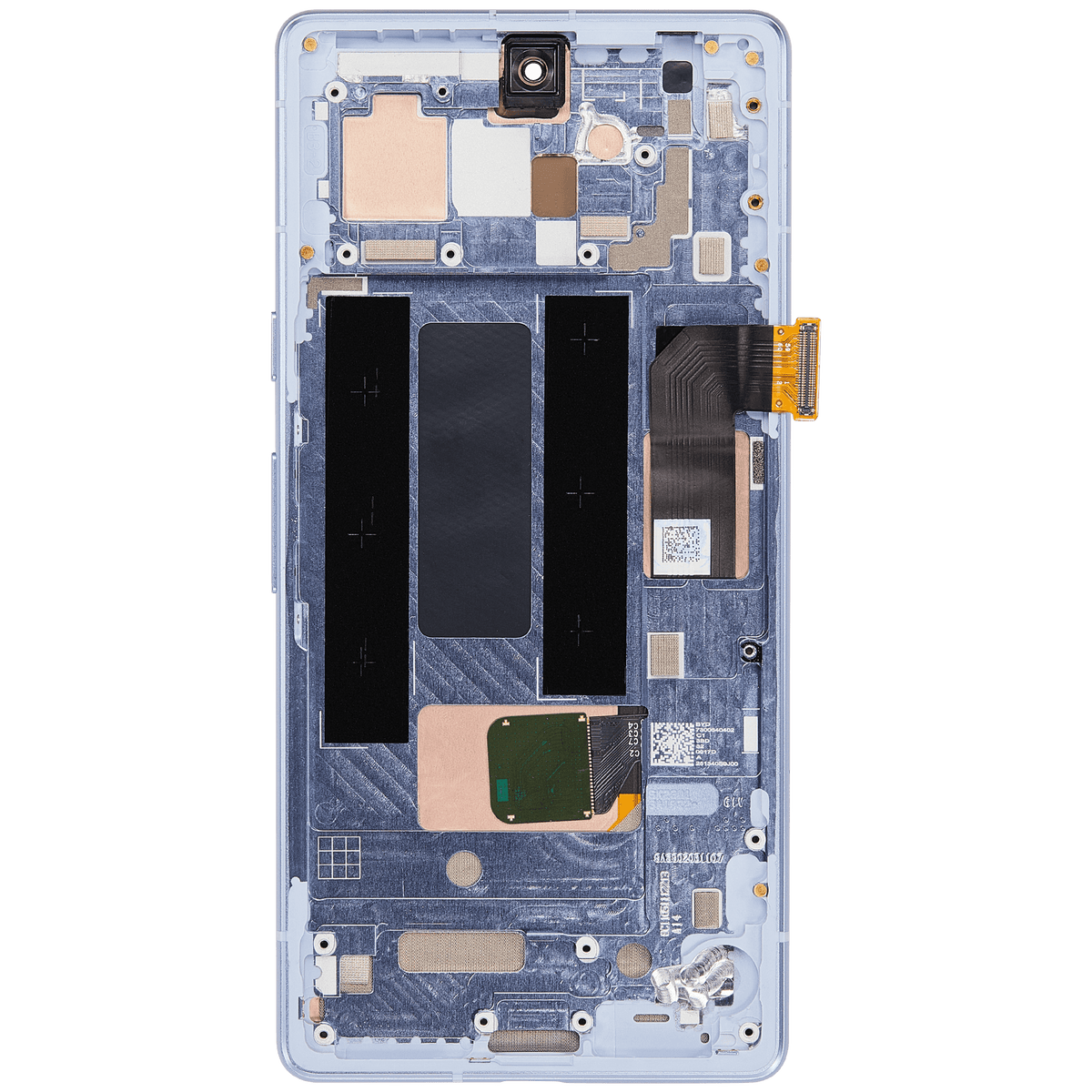 OLED Assembly  Replacement With Frame (With Finger Print Scanner) Compatible For Google Pixel 7a 5G (Refurbished) (Sea)