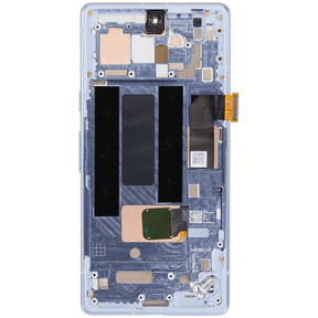 OLED Assembly  Replacement With Frame (With Finger Print Scanner) Compatible For Google Pixel 7a 5G (Refurbished) (Sea)