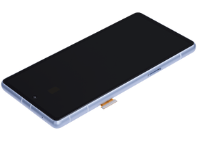 OLED Assembly  Replacement With Frame (With Finger Print Scanner) Compatible For Google Pixel 7a 5G (Refurbished) (Sea)