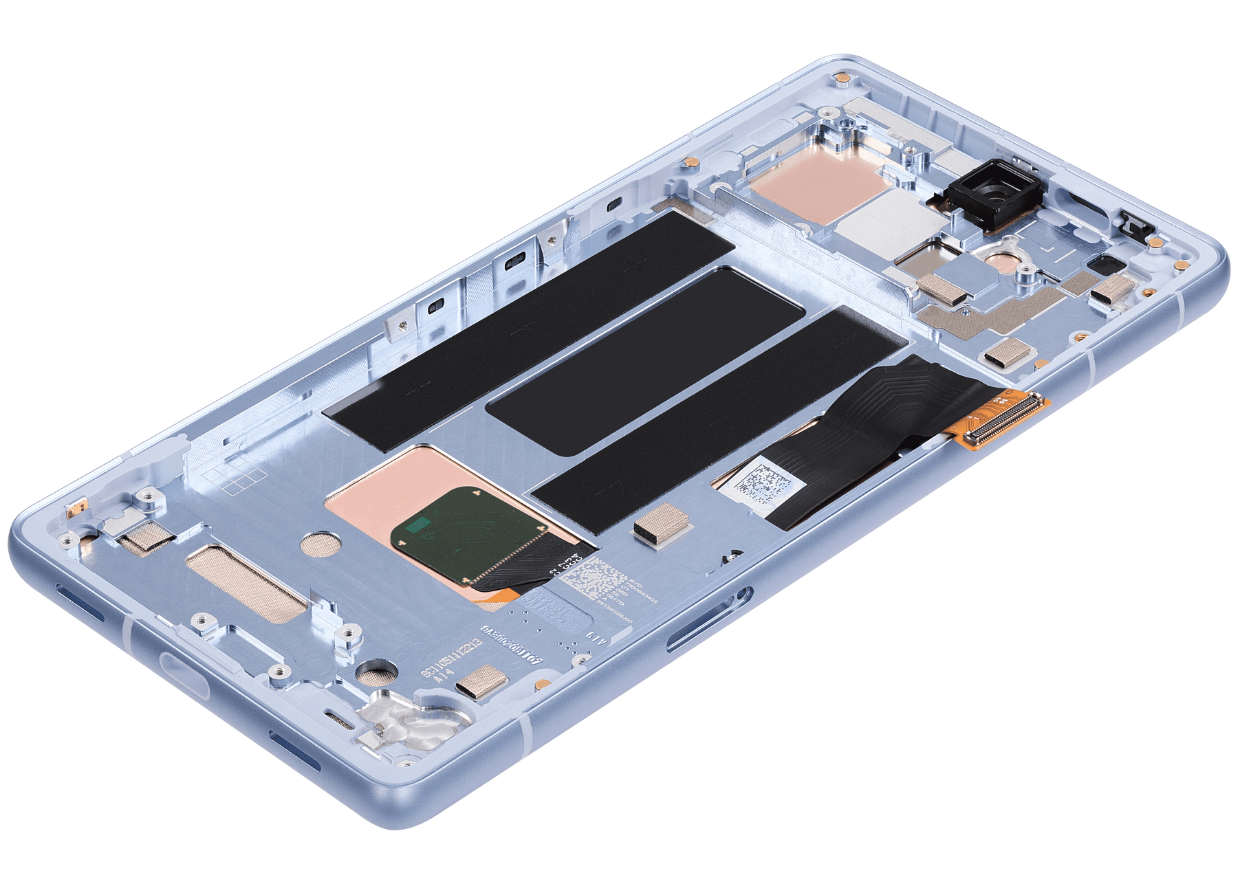 OLED Assembly  Replacement With Frame (With Finger Print Scanner) Compatible For Google Pixel 7a 5G (Refurbished) (Sea)