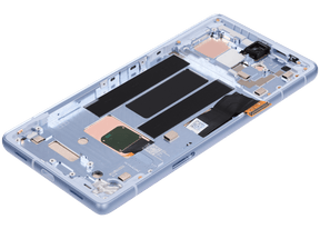 OLED Assembly  Replacement With Frame (With Finger Print Scanner) Compatible For Google Pixel 7a 5G (Refurbished) (Sea)