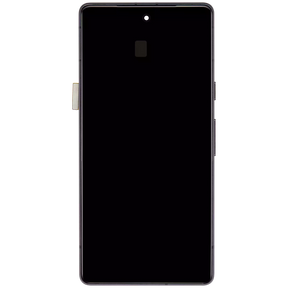 OLED Assembly With Frame Replacement (With Finger Print Scanner) Compatible For Google Pixel 7a 5G (Refurbished) (Charcoal)