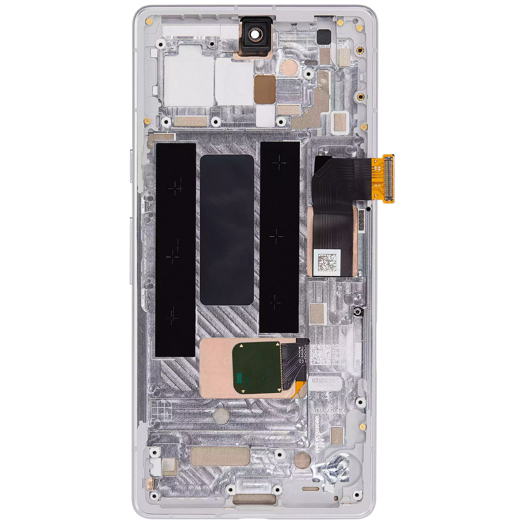 Replacement OLED Assembly With Frame (With Finger Print Scanner) Compatible For Google Pixel 7a 5G (Refurbished) (Snow)