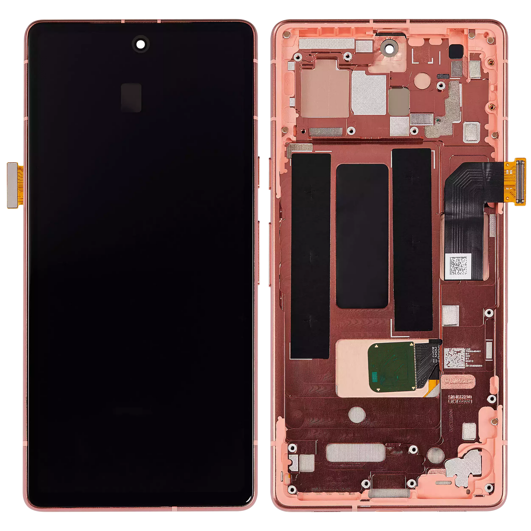 OLED Assembly With Frame Replacement  (With Finger Print Scanner) Compatible For Google Pixel 7a 5G (Refurbished) (Coral)