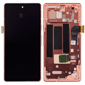 OLED Assembly With Frame Replacement  (With Finger Print Scanner) Compatible For Google Pixel 7a 5G (Refurbished) (Coral)