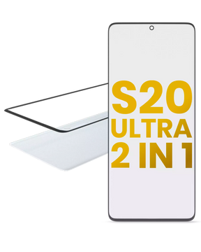 2 in 1 Front Glass With OCA Pre-Installed Compatible For Samsung Galaxy S20 Ultra Replacement