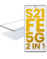 2 in 1 Front Glass With OCA Pre-Installed Compatible For Samsung Galaxy S21 FE 5G Replacement