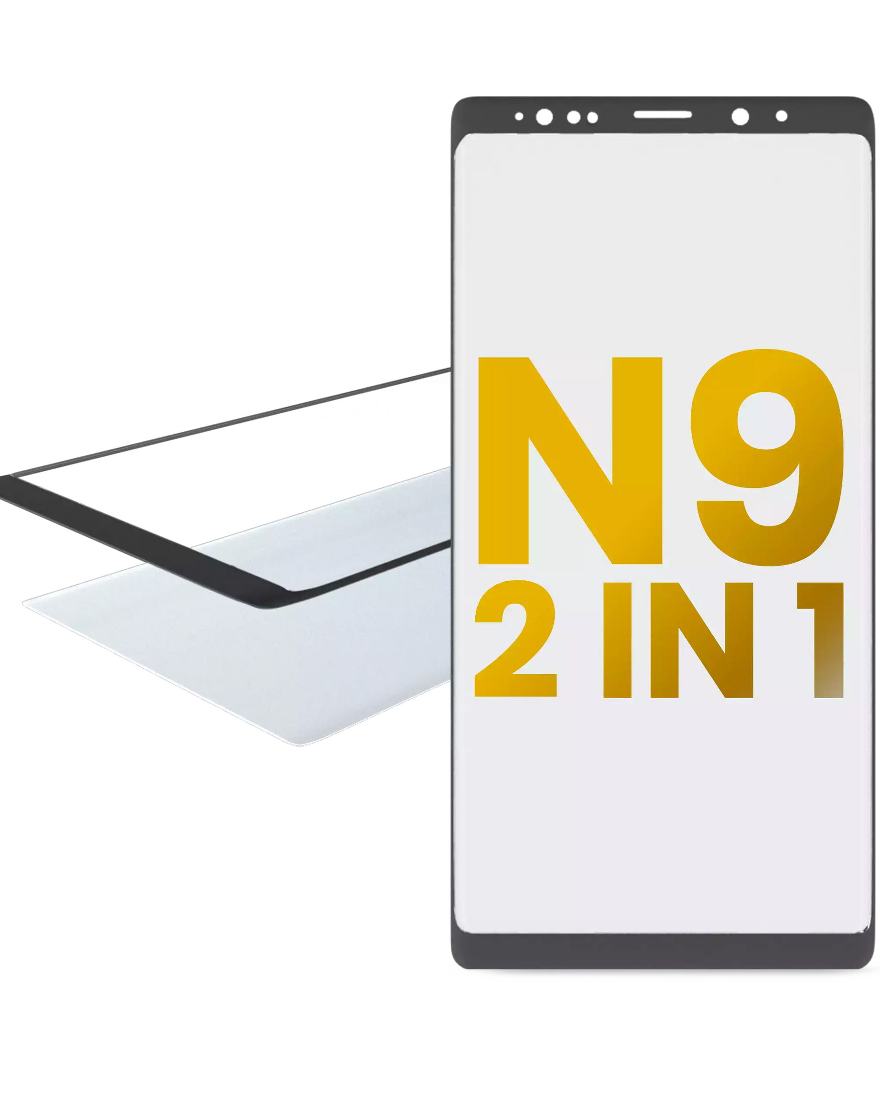 Replacement 2 in 1 Front Glass With OCA Pre-Installed Compatible For Samsung Galaxy Note 9