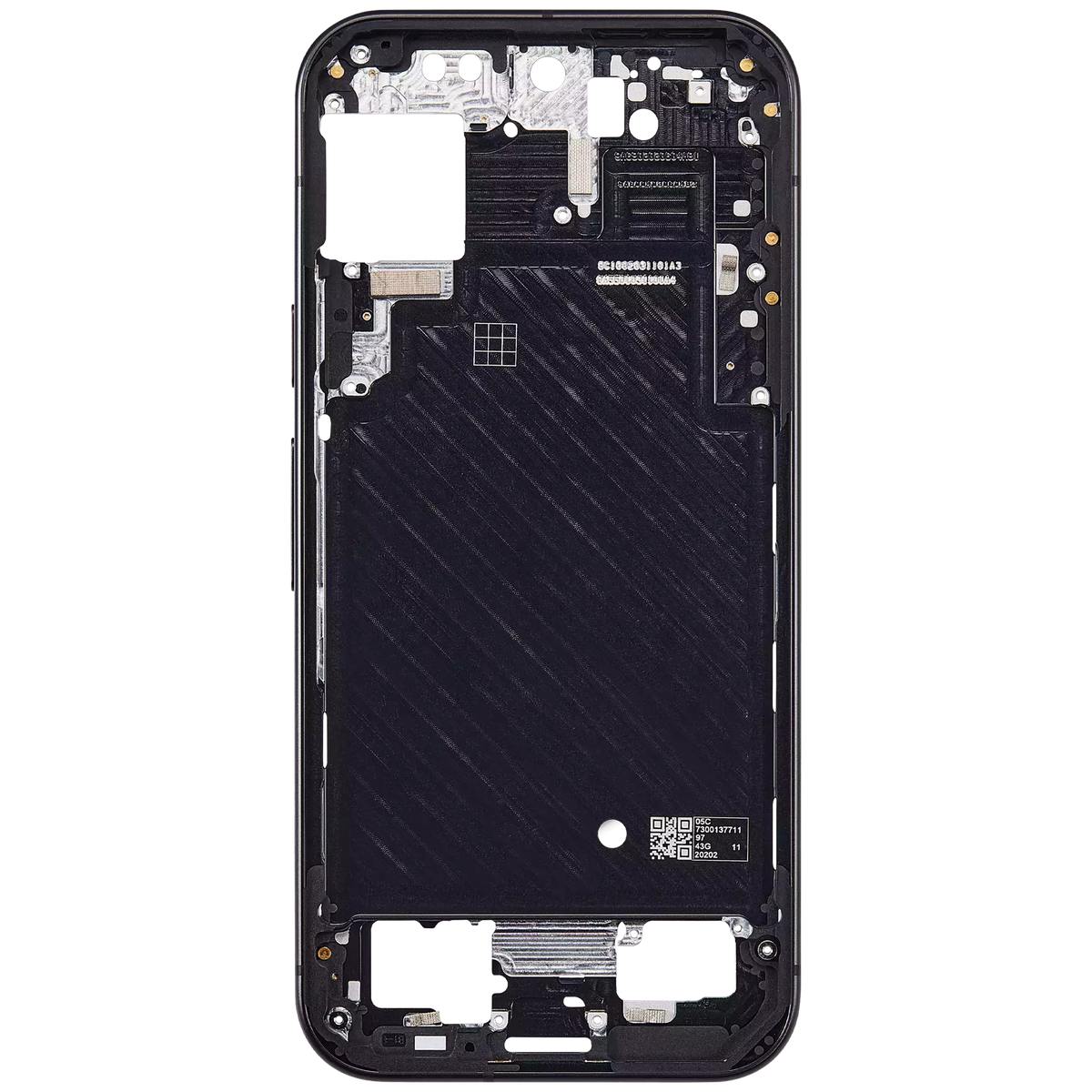 Mid-Frame Housing Compatible For Google Pixel 9 Replacement(Obsidian)