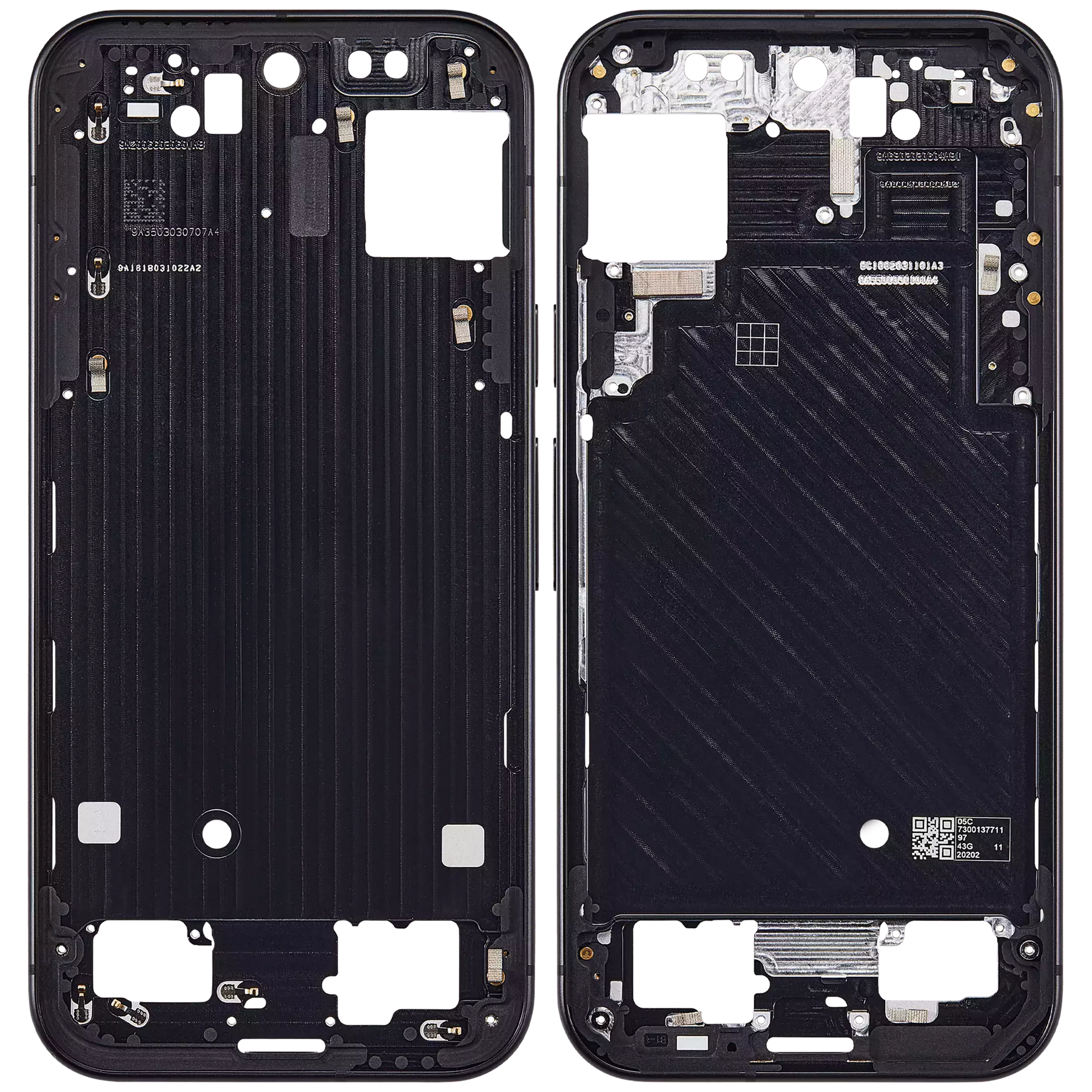 Mid-Frame Housing Compatible For Google Pixel 9 Replacement(Obsidian)