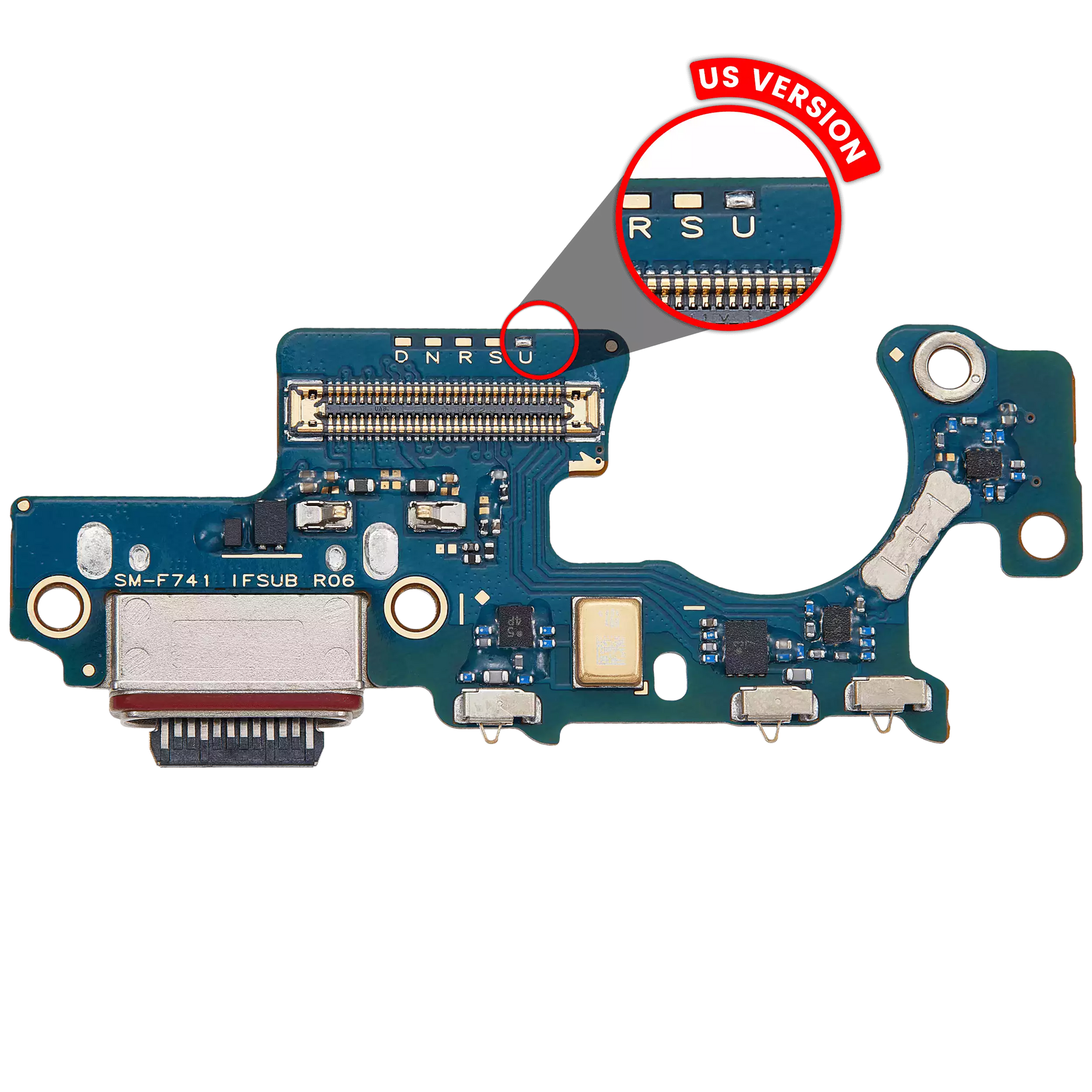 Replacement Charging Port With Board Compatible For Samsung Galaxy Z Flip 6 (F741U) (Premium) (US Version)