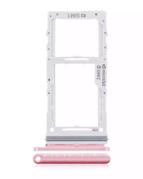 Dual Sim Card Tray Replacement Compatible For Samsung Galaxy Note 10 Plus (Aura Pink)