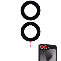 Replacement Back Camera Lens (Glass Only) With Adhesive Compatible For Samsung Galaxy Z Flip 6 5G (F741) (2 Piece Set) (Premium)