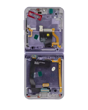 Inner OLED Assembly With Frame Compatible For Samsung Galaxy Z Flip 4 5G Replacement  (US & International Version) (Refurbished) (Bora Purple)