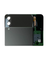 Outer OLED Assembly Compatible For Samsung Galaxy Z Flip 3 5G Replacement (US & International) (Used OEM Pull: Grade B/C) (Phantom Black)