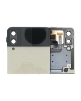 Outer OLED Assembly Replacement  Compatible For Samsung Galaxy Z Flip 3 5G (US & International) (Used OEM Pull: Grade B/C) (Cream)