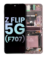 Inner OLED Assembly With Frame Compatible For Samsung Galaxy Z Flip 5G Replacement  (F707) (Service Pack) (Mystic Bronze)