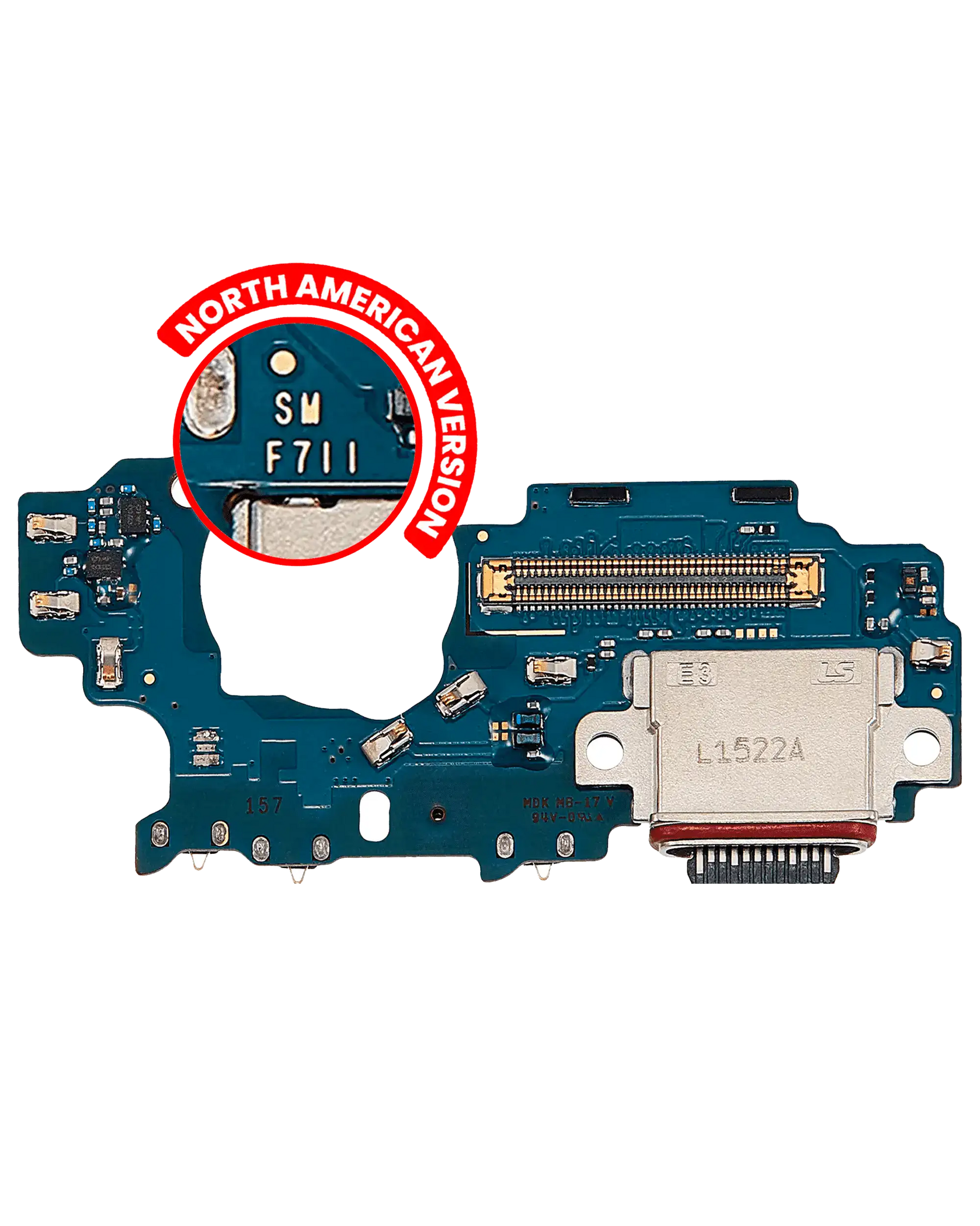 Replacement Charging Port Board Compatible For Samsung Galaxy Z Flip 3 5G (F711U) (US Version) (Premium)