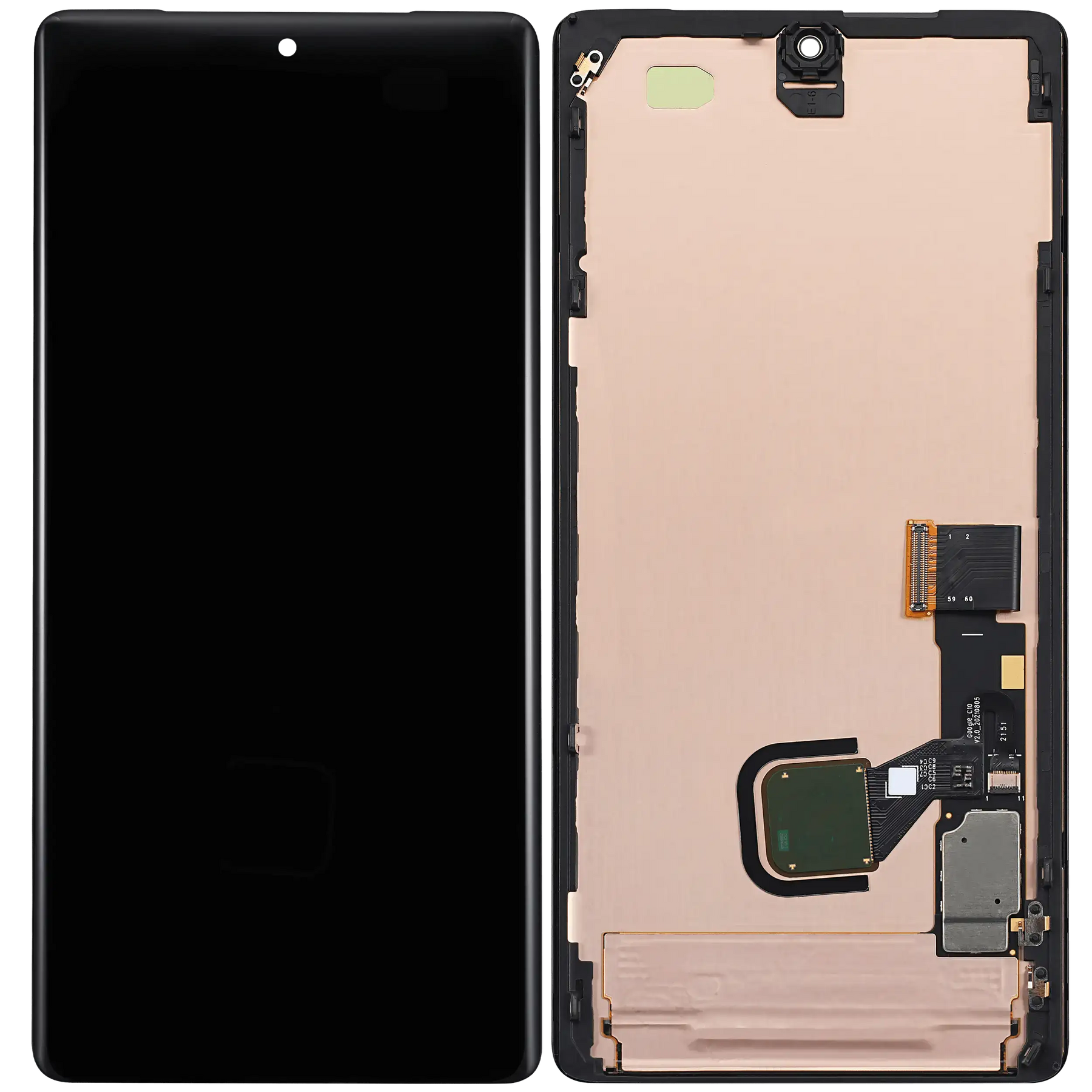 Replacement OLED Assembly With Frame (With Finger Print Sensor) Compatible For Google Pixel 7 Pro (Refurbished) (All Colors)