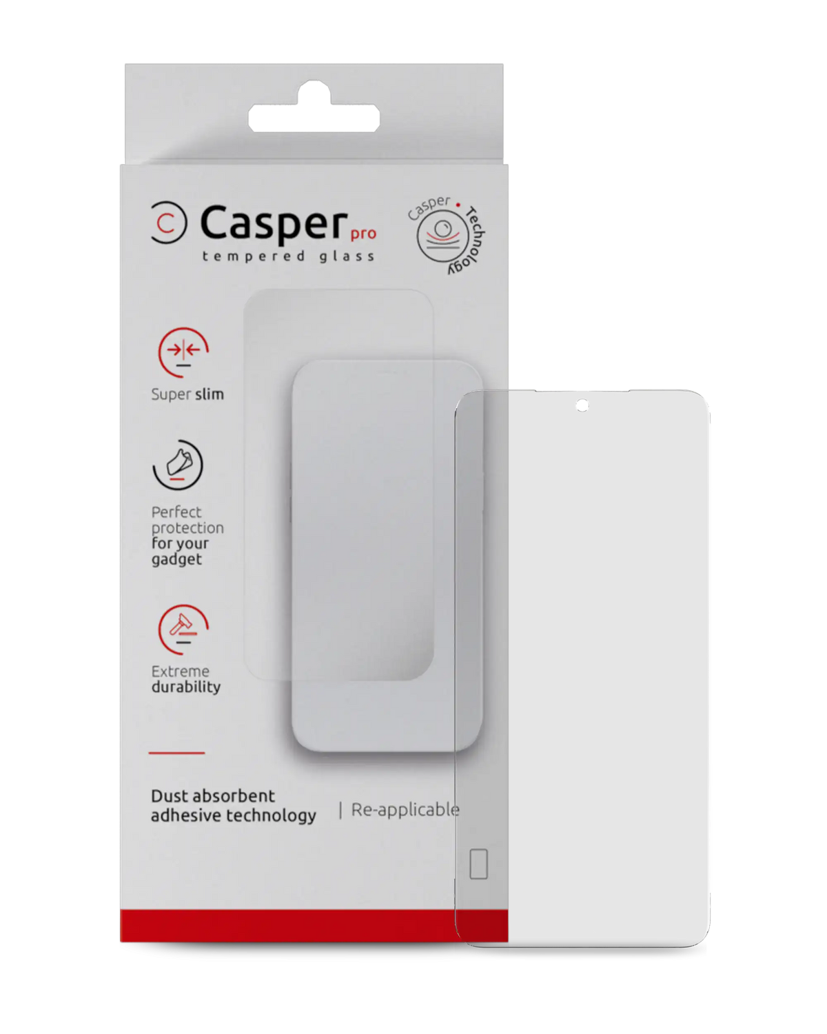 Casper Pro Tempered Glass Compatible For Google Pixel 8 Pro Replacement (Retail Pack) (Clear)