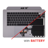 Top Case Assembly With Battery And Keyboard Compatible For MacBook Air 15" (A2941 / Mid 2023) (UK Keyboard) (Space Gray)