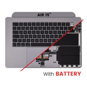 Top Case Assembly With Battery And Keyboard Compatible For MacBook Air 15" (A2941 / Mid 2023) (UK Keyboard) (Space Gray)