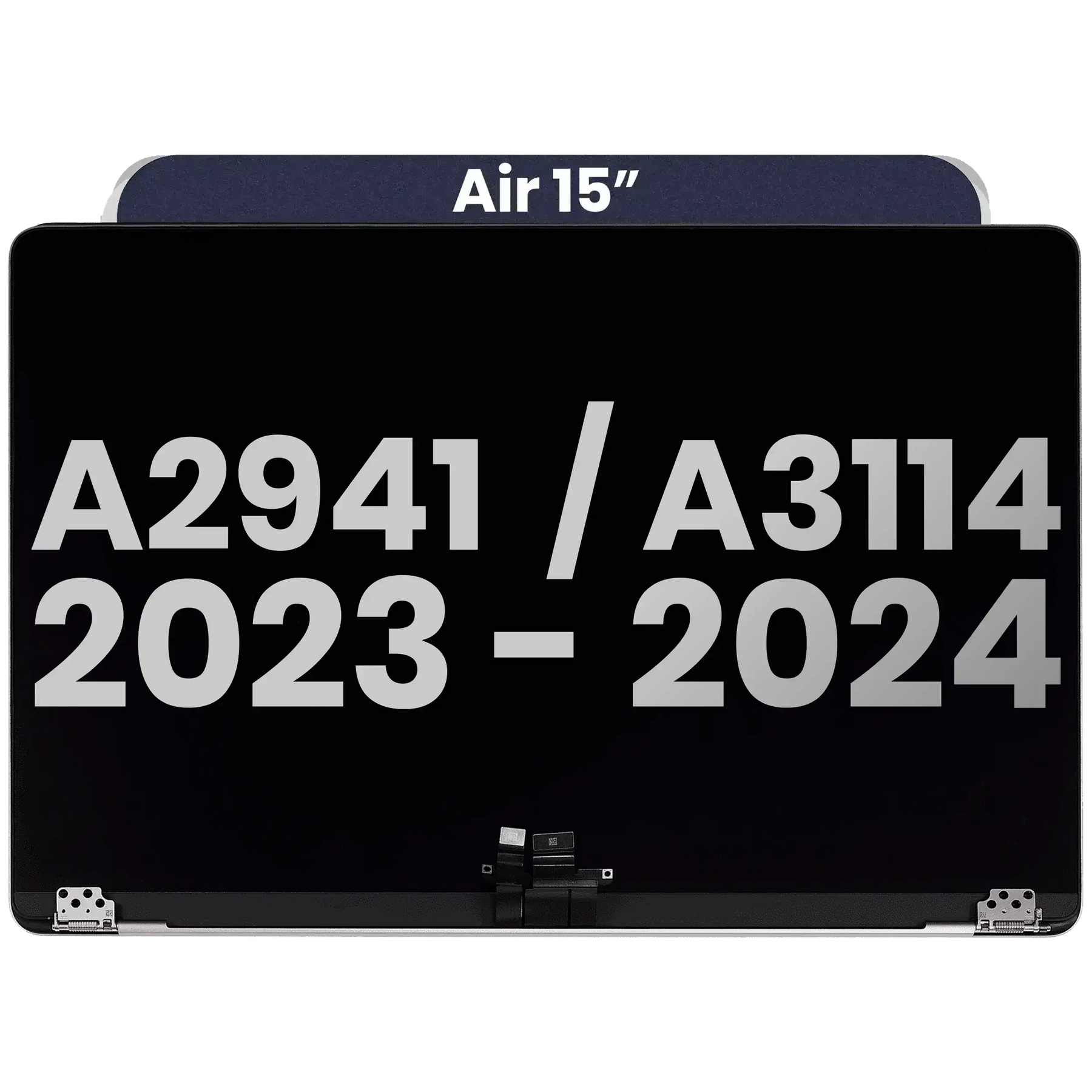 Complete LCD Display Assembly Compatible For MacBook Air 15" (A2941 / Mid 2023) / Air 15" (A3114 / Mid 2024) (Used OEM Pull: Grade A) (Midnight)