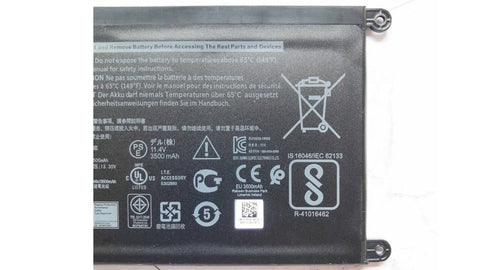 [ORIGINAL] Dell Inspiron 5567 Laptop Battery - 42Wh 11.4V WDXOR