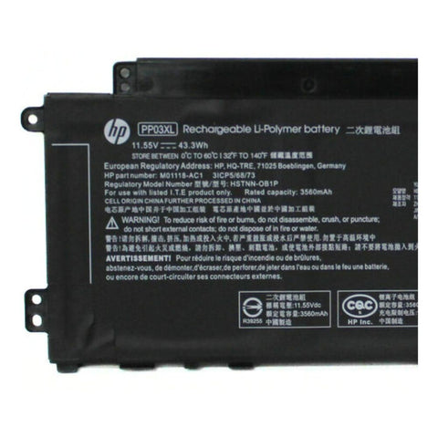 Buy [ORIGINAL] Hp Pavilion 13-BB0000NC Laptop Battery - 43.3WH PP03XL