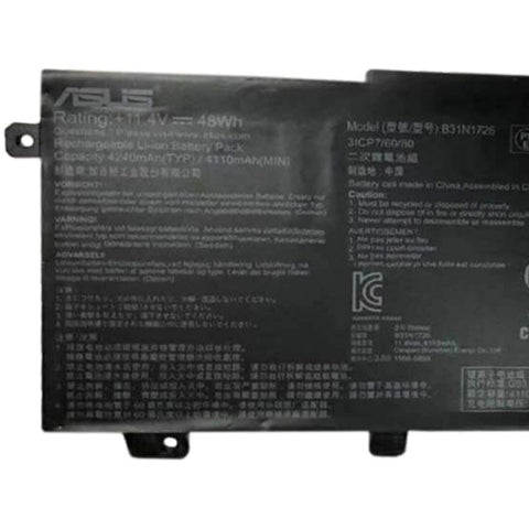 BUY [Original] Asus B31N1726 Laptop Battery - 11.4V 48Wh B31N1726