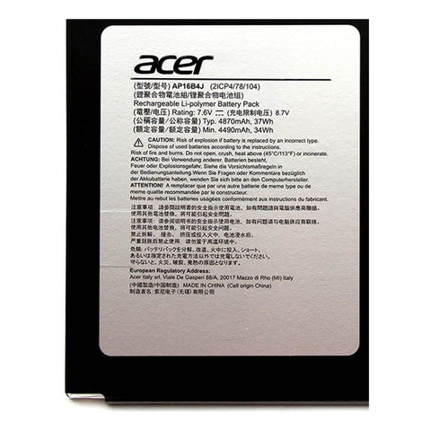 [ORGINAL] Acer SWITCH 5 SW512-52-363J Laptop Battery - 7.6V 37WH AP16B4J