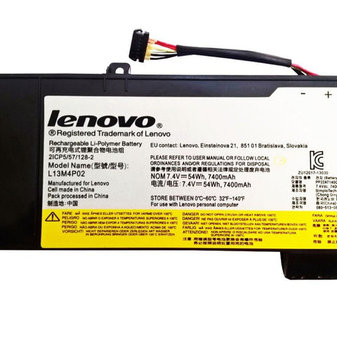 BUY [ORIGINAL] Lenovo Y50-70 Laptop Battery - 7.4V 54Wh L13M4PO2