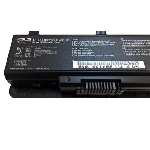 BUY [ORGINAL] Asus N45S Laptop Battery 10.8V 56wh A32-N55