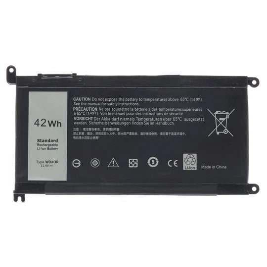 Dell Inspiron 42 WH YRDD6 Battery For 15 5565 5567 5568 5578 7560 7570 7579 7569 WDXOR 3593 01VX1H Series laptops.