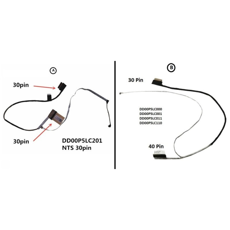 Display Cable For HP 15-DY 15-EF 15-EQ 15-FQ 15S-FQ 15S-EQ 15S-EF TPN-Q230 DD00P5LC000 DD00P5LC001 DD00P5LC011 DD00P5LC110 DD00P5LC201 DD00P5LC210 DD00P5LC001 DD00p5LC021 LCD LED LVDS Flex Video Screen Cable