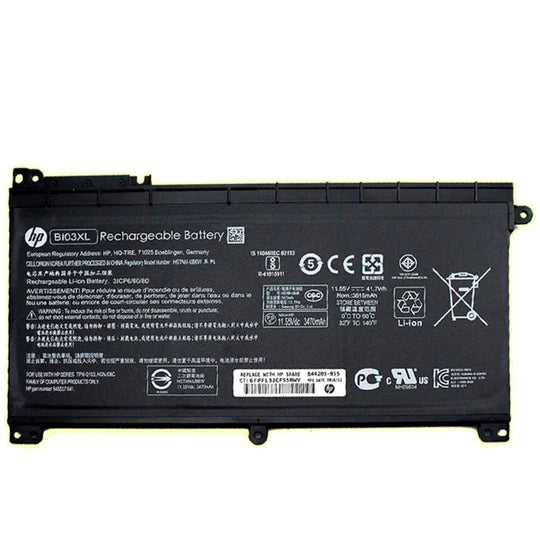 HP BI03XL ON03XL battery For 915486-855 Pavilion X360 13-U m3-u101dx m3-u103dx m3-u105dx m3-u001dx 13-u157cl Stream 14-AX 14-ax010nr 14-ax010wm 14-ax020wm 14-ax030wm 14-ax020nr 844203-850 844203-855 Laptop Serie's