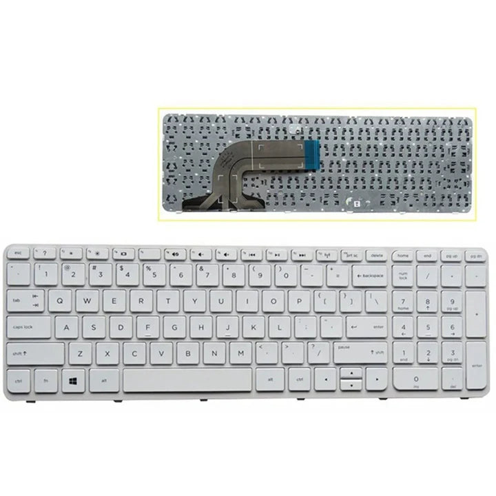 HP Laptop keyboard For Pavilion 15P (White)