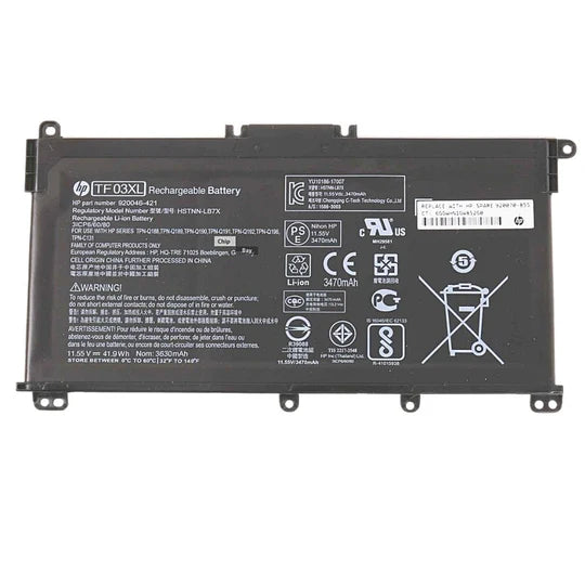 HP Pavilion 14-BF, 14-BK,Pavilion X360 14-CD, 15-DA,15-CC, 15-CD,15-CK,TF03XL Laptop Battery