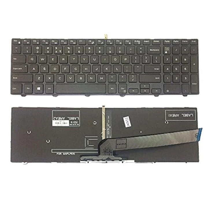 Dell Inspiron 15 3000 5000 3541 3542 3543 3551 3558 5542 5545 5547 Laptop Keyboard Black WITH BACKLIT BACKLIGHT P/N 0G7P48