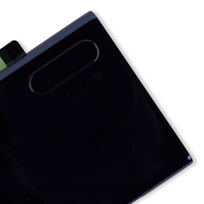 Replacement Back Cover Glass With Camera Lens Compatible For Samsung Galaxy Note 10 Plus / 5G (Service Pack) (Aura Black)