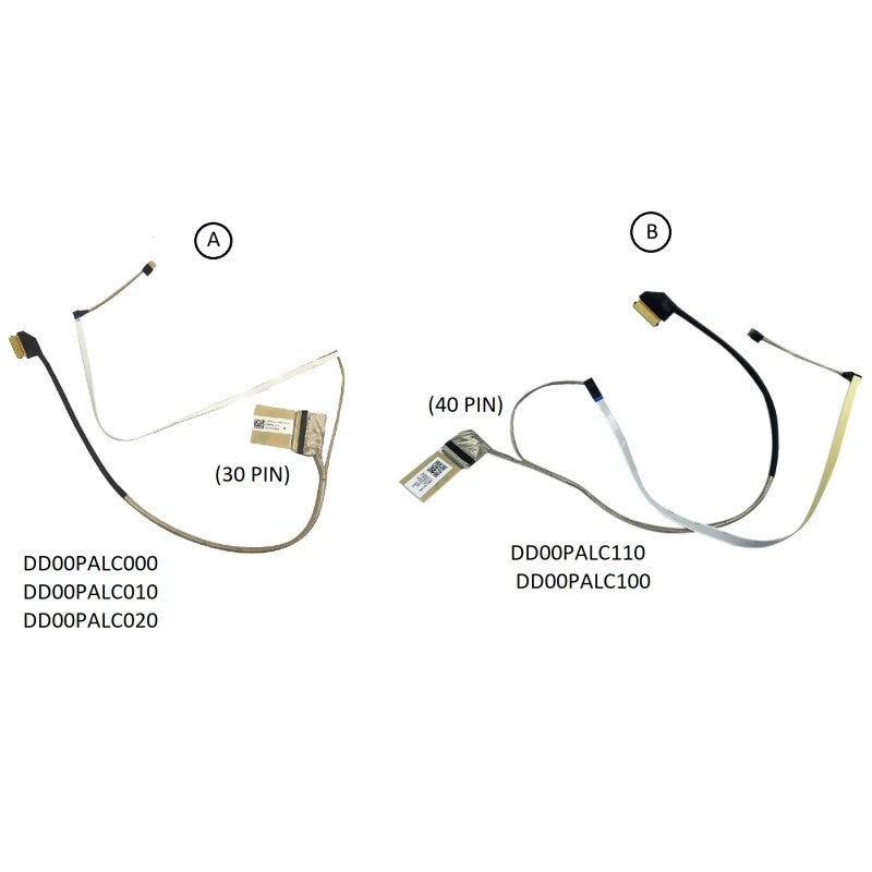 Display Cable For HP 14S-DQ 14S-FQ 14-DQ 14S-FR 14-DR DD00PALC000 DD00PALC010 DD00PALC020 DD00PALC110 DD00PALC020 L64908-001 L64909-001 LCD LED LVDS Flex Video Screen Cable