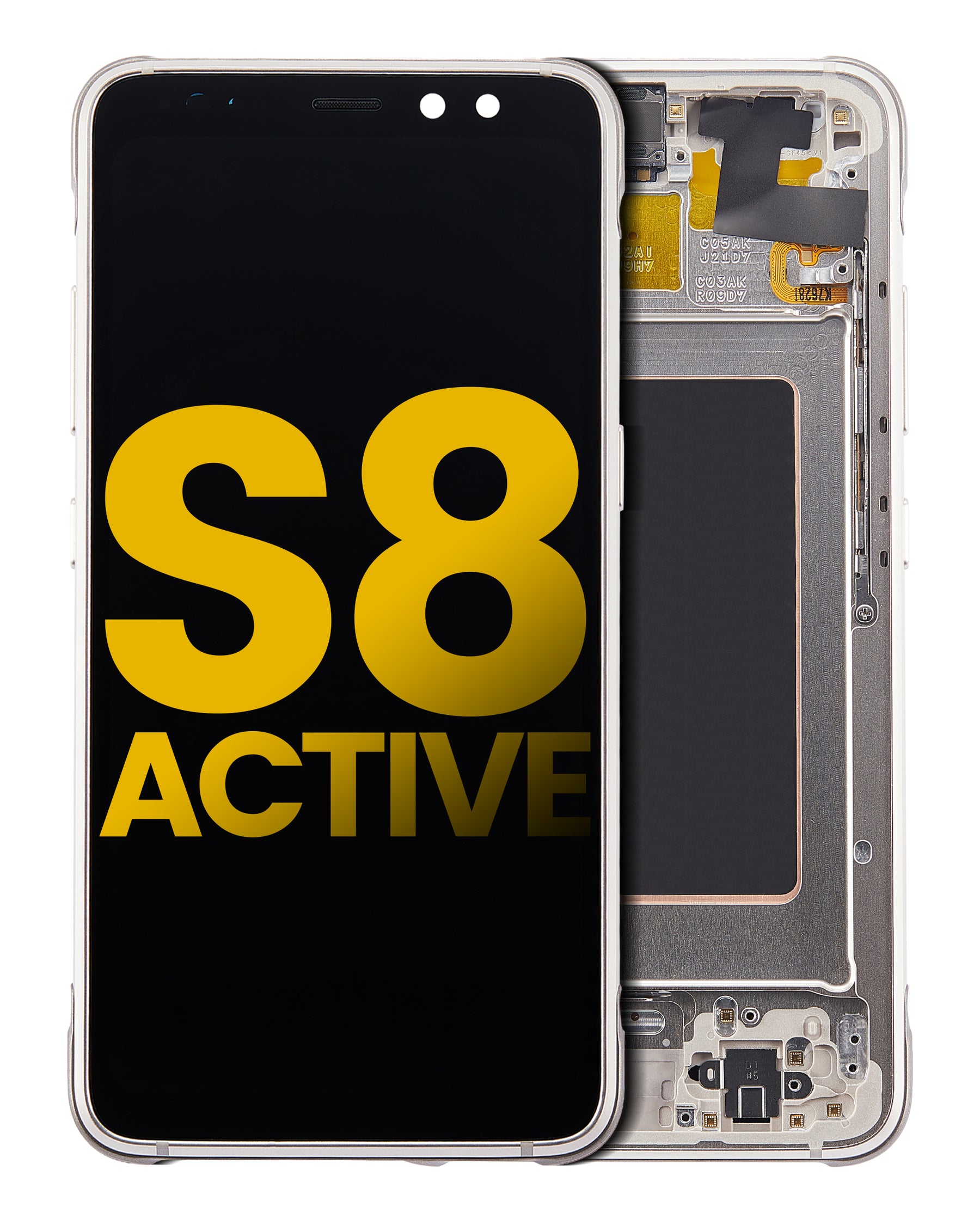 Replacement OLED Assembly With Frame Compatible For Samsung Galaxy S8 Active (Refurbished) (Tungsten Gold)