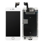 LCD SCREEN FULL ASSEMBLY WITH GOLD RING HOME BUTTON - WHITE FOR IPHONE 6S PLUS