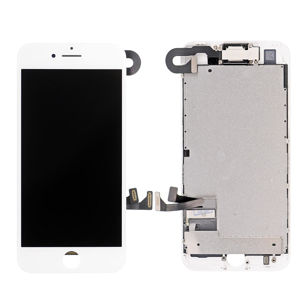 LCD SCREEN FULL ASSEMBLY WITHOUT HOME BUTTON - WHITE FOR IPHONE 7